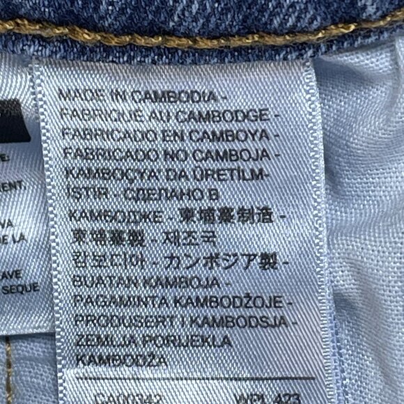 Levis 501 Jeans Womens 29x32 Blue Original Fit Button Fly Straight Leg High Rise - Picture 10 of 13